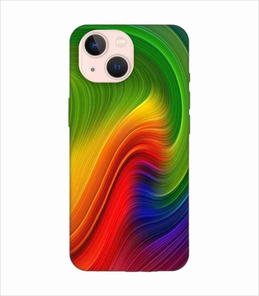 Apple Iphone 14 Plus Back Case Covers Abstract Swirl Painting Wallpaper Design