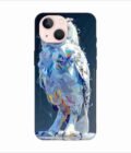 Apple Iphone 14 Plus Back Case Covers Captivating Animal Portraits Cyber Pet Style Vibrant Colors Stunning Digital Art