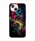 Apple Iphone 14 Plus Back Case Covers Colorful Poster With Swirly Pattern