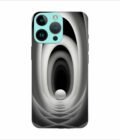 Apple Iphone 14 Pro Max Back Case Covers Abstract Black 3D Background