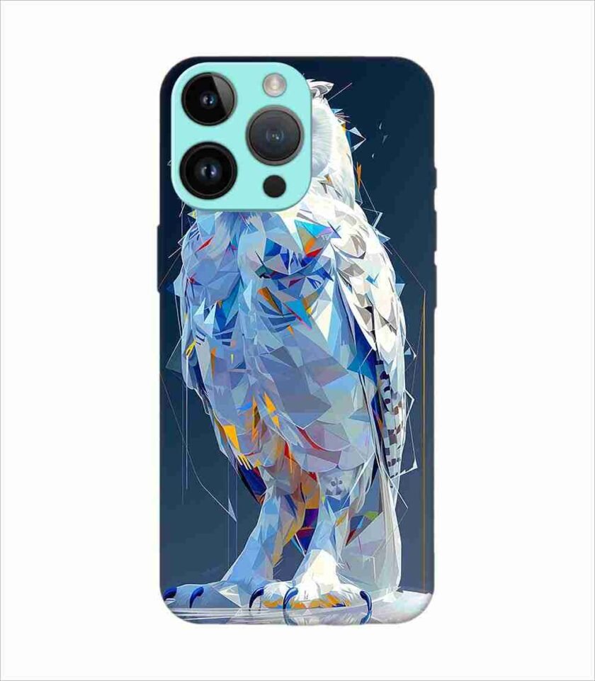 Apple Iphone 14 Pro Max Back Case Covers Captivating Animal Portraits Cyber Pet Style Vibrant Colors Stunning Digital Art