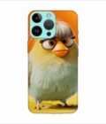 Apple Iphone 14 Pro Max Back Case Covers Close Up Bird With Wig Glasses