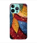 Apple Iphone 14 Pro Max Back Case Covers Close Up Bunch Colorful Leaves With Water Droplets Generative Ai