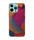Apple Iphone 14 Pro Max Back Case Covers Closeup Color Textured Surface