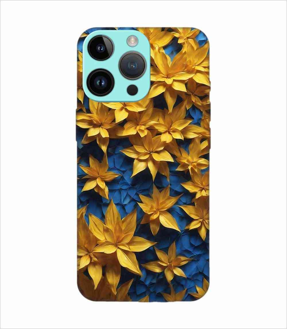 Apple Iphone 14 Pro Max Back Case Covers Colorful Background With Blue Yellow Background