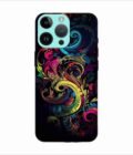 Apple Iphone 14 Pro Max Back Case Covers Colorful Poster With Swirly Pattern