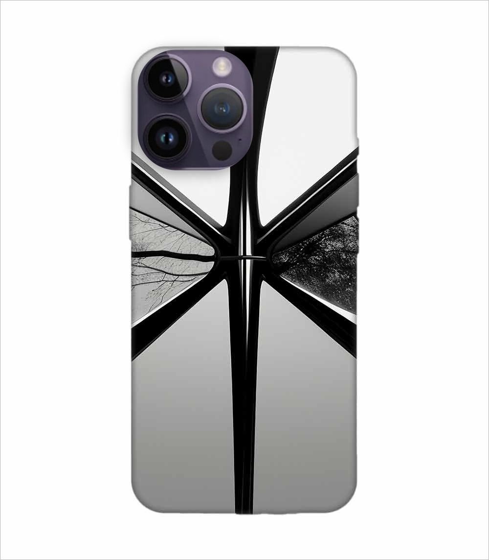 Apple Iphone 14 Pro Back Case Covers Abstract Shape Design Flowers Branches Vines Wallpaper Background Illustration Elements