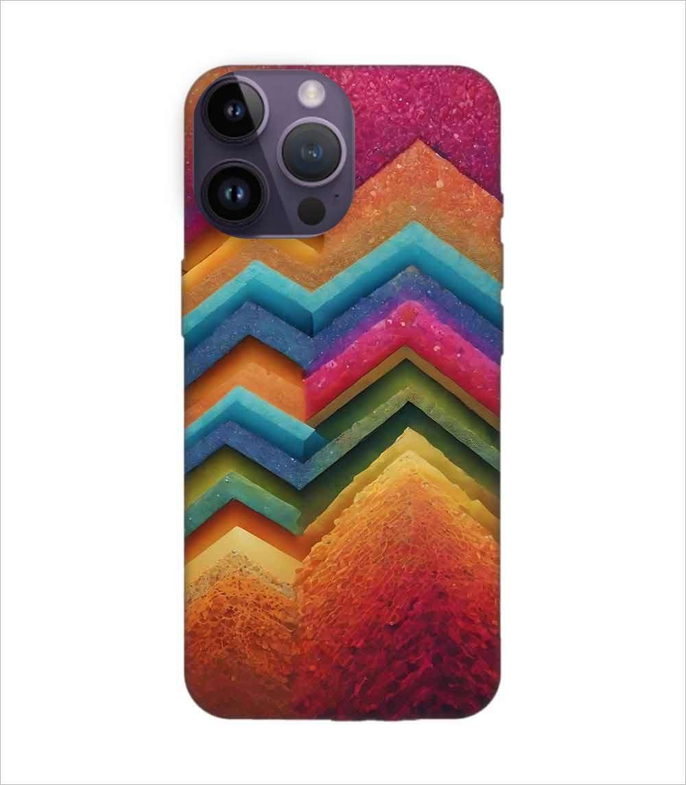 Apple Iphone 14 Pro Back Case Covers Artistic Background Wallpaper With Color Halftone Effect