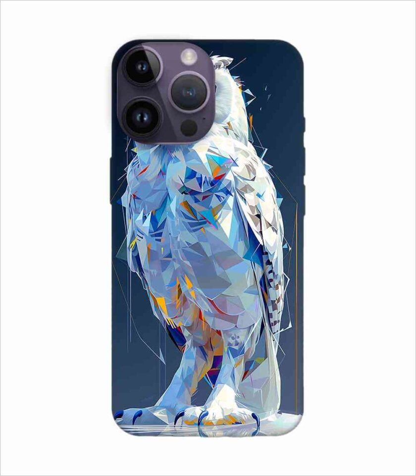 Apple Iphone 14 Pro Back Case Covers Captivating Animal Portraits Cyber Pet Style Vibrant Colors Stunning Digital Art