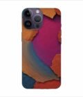 Apple Iphone 14 Pro Back Case Covers Closeup Color Textured Surface