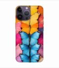 Apple Iphone 14 Pro Back Case Covers Closeup Colorful Butterfly Collection Display