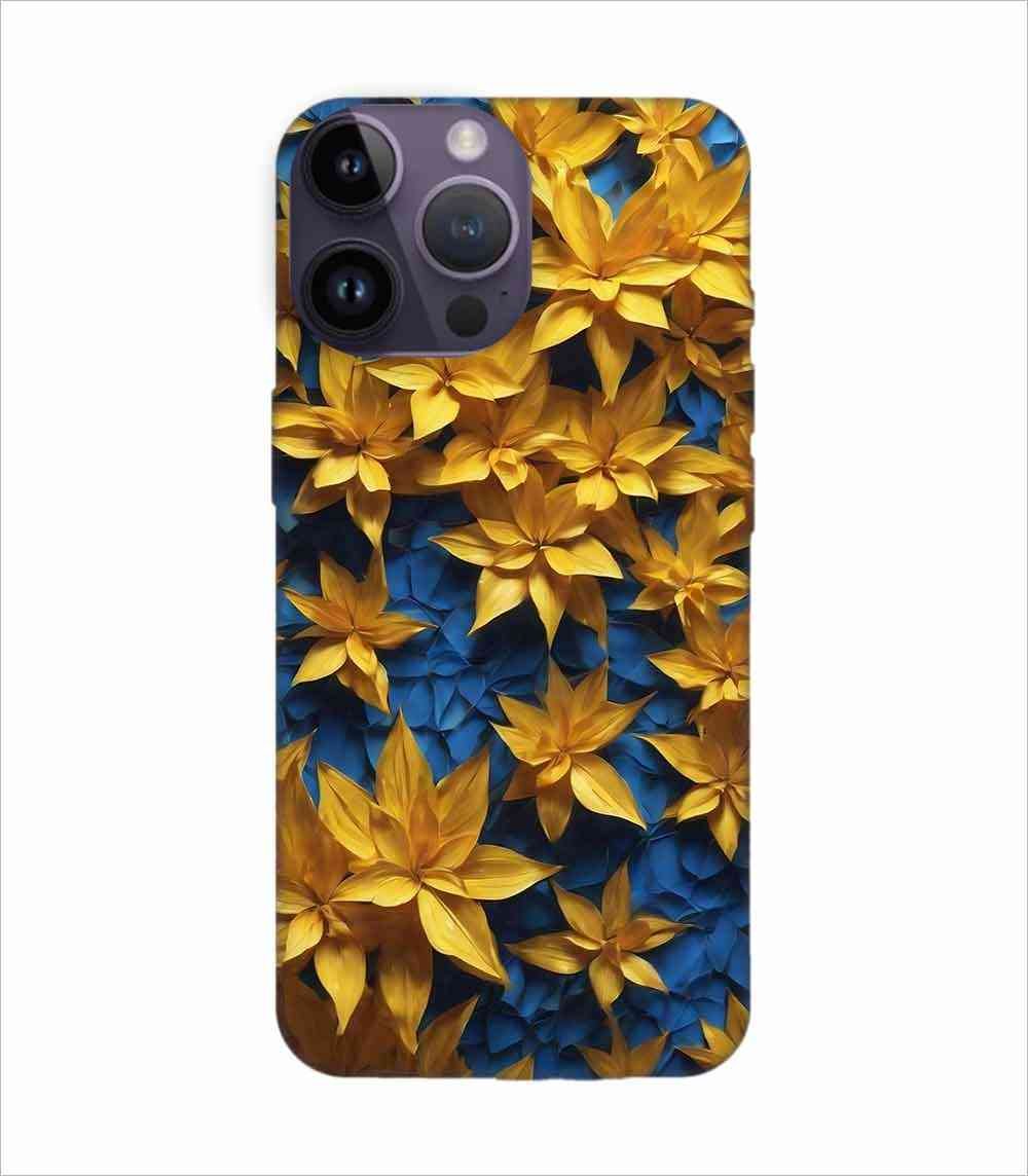 Apple Iphone 14 Pro Back Case Covers Colorful Background With Blue Yellow Background