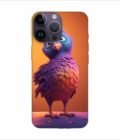Apple Iphone 14 Pro Back Case Covers Colorful Bird Is Standing Table Generative Ai Image
