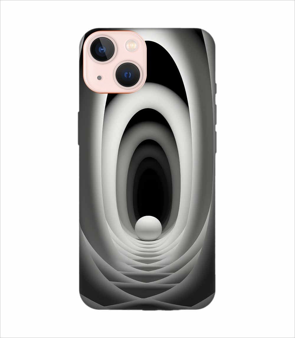 Apple Iphone 14 Back Case Covers Abstract Black 3D Background