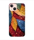 Apple Iphone 14 Back Case Covers Close Up Bunch Colorful Leaves With Water Droplets Generative Ai
