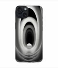 Apple Iphone 15 Pro Max Back Case Covers Abstract Black 3D Background