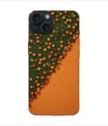 Apple Iphone 15 Pro Max Back Case Covers Bright Thick Textured Orange Horizontal Background Fall Autumn Background Halloween Thanksgiving