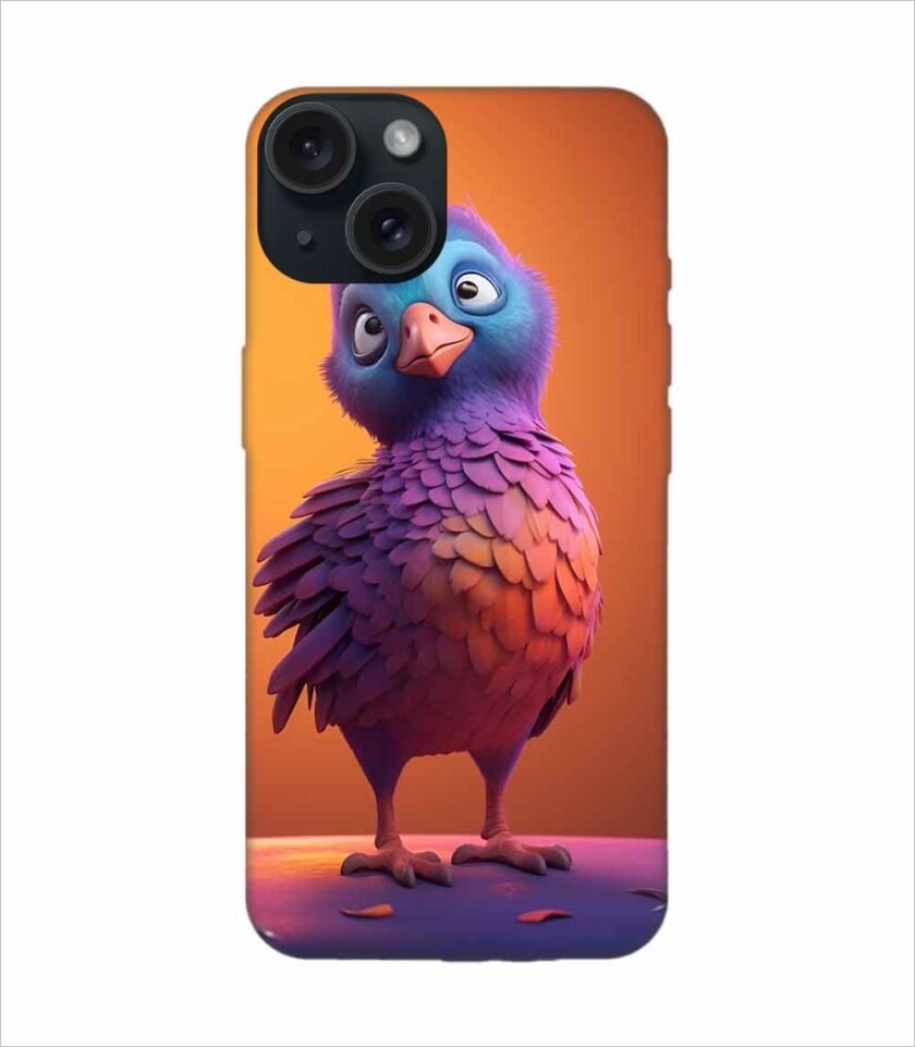 Apple Iphone 15 Pro Max Back Case Covers Colorful Bird Is Standing Table Generative Ai Image