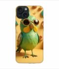 Apple Iphone 15 Pro Max Back Case Covers Colorful Bird With Big Eyes Pair Goggles