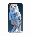 Apple Iphone 15 Pro Back Case Covers Captivating Animal Portraits Cyber Pet Style Vibrant Colors Stunning Digital Art