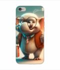 Apple Iphone 15 Pro Back Case Covers Cartoon Character With Red Flag Big Eared Elephant