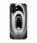 Apple Iphone 16 Plus Back Case Covers Abstract Black 3D Background