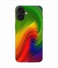 Apple Iphone 16 Plus Back Case Covers Abstract Swirl Painting Wallpaper Design