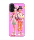 Apple Iphone 16 Plus Back Case Covers Cartoon Couple Young Man Woman With Balloons Life Preserver Generative Ai