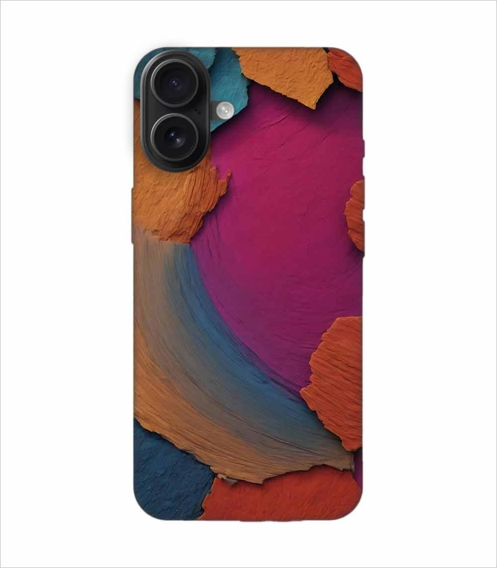 Apple Iphone 16 Plus Back Case Covers Closeup Color Textured Surface