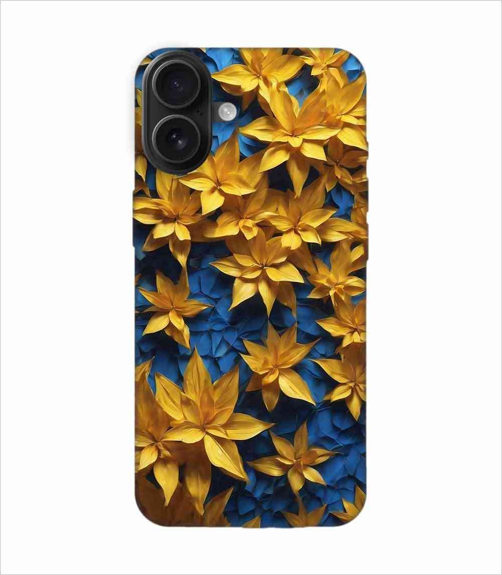 Apple Iphone 16 Plus Back Case Covers Colorful Background With Blue Yellow Background