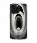 Apple Iphone 16 Pro Max Back Case Covers Abstract Black 3D Background