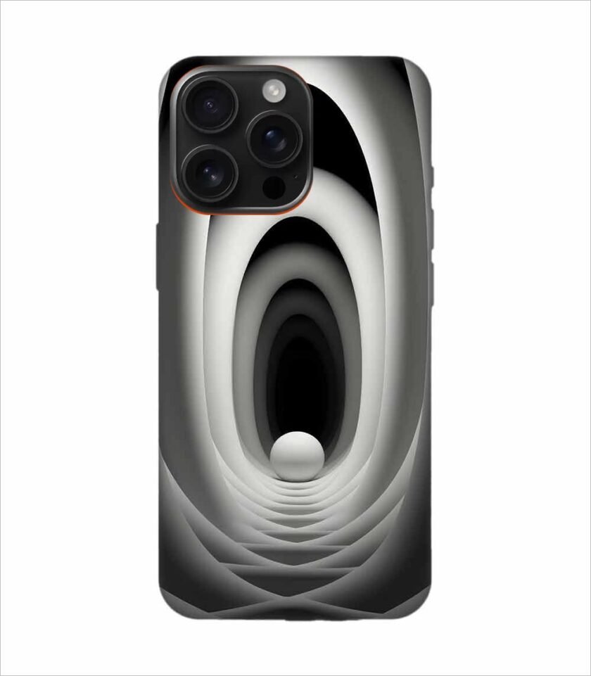Apple Iphone 16 Pro Max Back Case Covers Abstract Black 3D Background