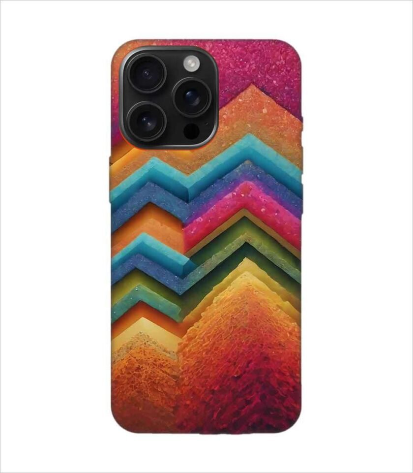Apple Iphone 16 Pro Max Back Case Covers Artistic Background Wallpaper With Color Halftone Effect