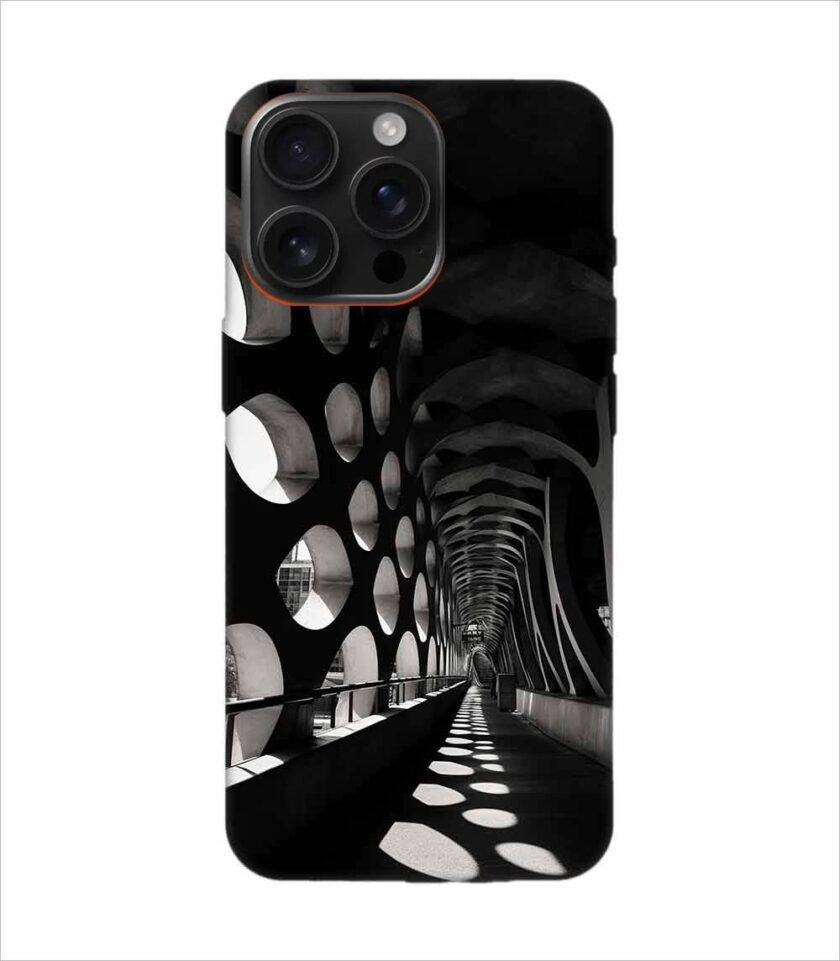 Apple Iphone 16 Pro Max Back Case Covers Bridge That Has Tunnel That Has Lot Holes It