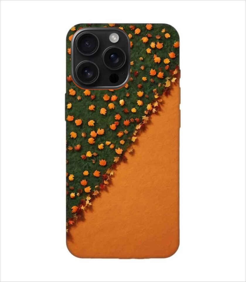 Apple Iphone 16 Pro Max Back Case Covers Bright Thick Textured Orange Horizontal Background Fall Autumn Background Halloween Thanksgiving