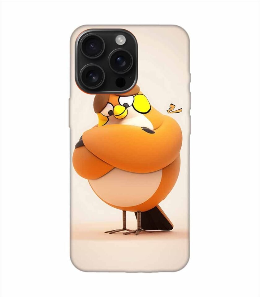 Apple Iphone 16 Pro Max Back Case Covers Cartoon Character Man With Glasses Hat