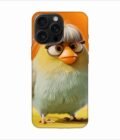 Apple Iphone 16 Pro Max Back Case Covers Close Up Bird With Wig Glasses