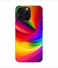Apple Iphone 16 Pro Max Back Case Covers Colorful Rainbow Gradient Background Design Shades Light Wallpaper Abstract Geometric Shapes