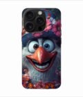 Apple Iphone 16 Pro Back Case Covers Bird With Flower Its Head Bird With Flower Its Mouth