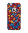 Apple Iphone 6 Logo Cut Back Case Covers Blue Background