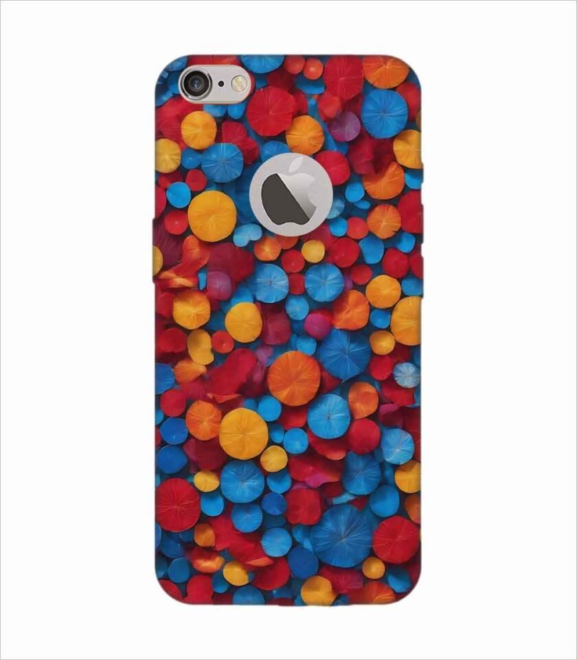 Apple Iphone 6 Logo Cut Back Case Covers Blue Background