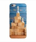 Apple Iphone 6 Plus Back Case Covers Business Hierarchy Ranking Strategy Concept With Chess Pieces Standing Pyramid Wooden Building Blocks With King Top With Copy Space
