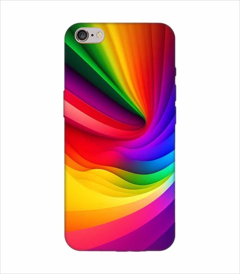 Apple Iphone 6 Plus Back Case Covers Colorful Rainbow Gradient Background Design Shades Light Wallpaper Abstract Geometric Shapes