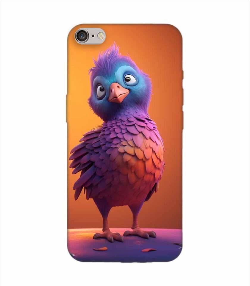 Apple Iphone 6 Back Case Covers Colorful Bird Is Standing Table Generative Ai Image