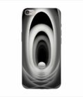 Apple Iphone 6S Logo Cut Back Case Covers Abstract Black 3D Background