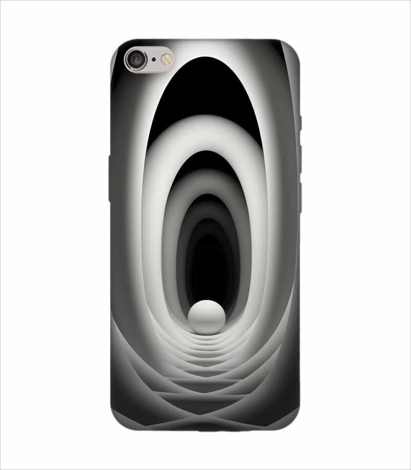 Apple Iphone 6S Logo Cut Back Case Covers Abstract Black 3D Background
