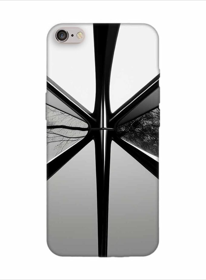 Apple Iphone 6S Logo Cut Back Case Covers Abstract Shape Design Flowers Branches Vines Wallpaper Background Illustration Elements