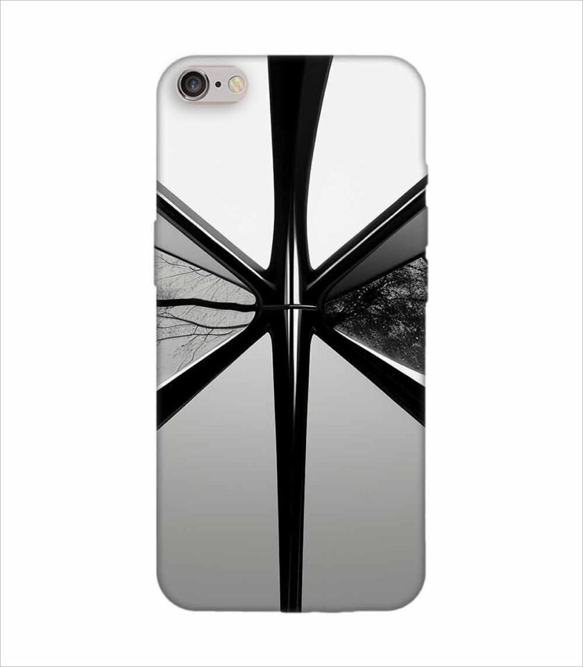 Apple Iphone 6S Logo Cut Back Case Covers Abstract Shape Design Flowers Branches Vines Wallpaper Background Illustration Elements