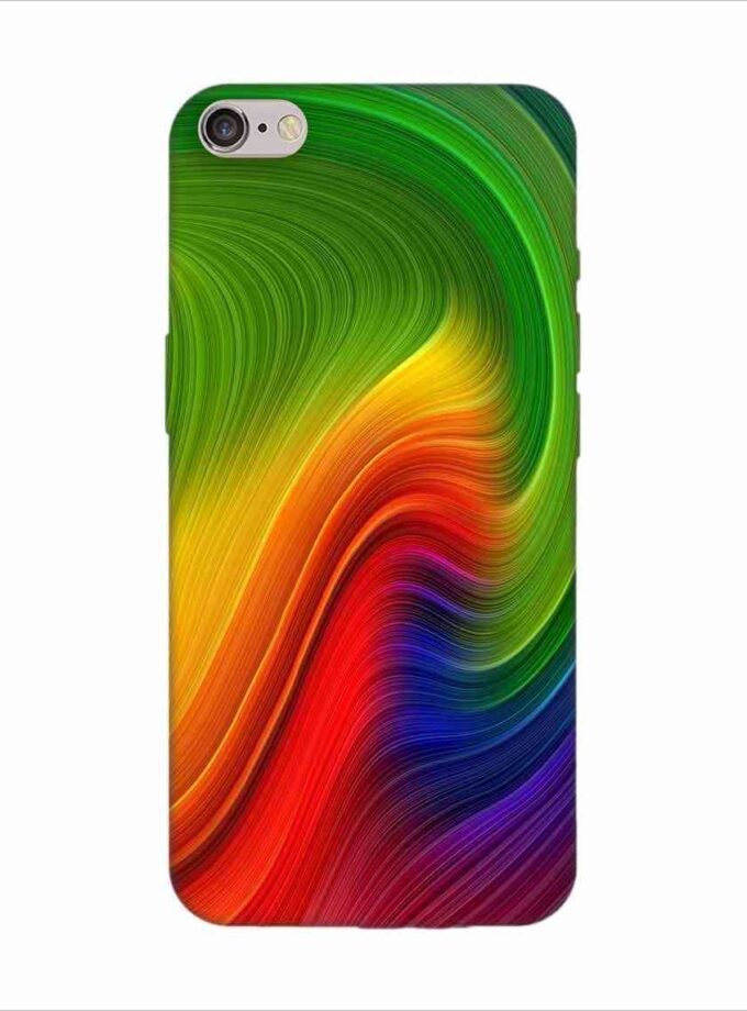 Apple Iphone 6S Logo Cut Back Case Covers Abstract Swirl Painting Wallpaper Design