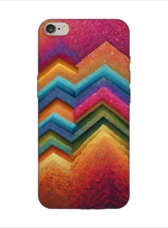 Apple Iphone 6S Logo Cut Back Case Covers Artistic Background Wallpaper With Color Halftone Effect